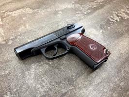 Охолощенный пистолет Макарова ПМ Р-411-02 (холостой, 10ТК, кованый, 822, б/у)