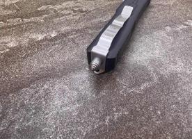 Фронтальный складной нож Microtech Elite E-1 (Чёрный, Микротек Е 1)